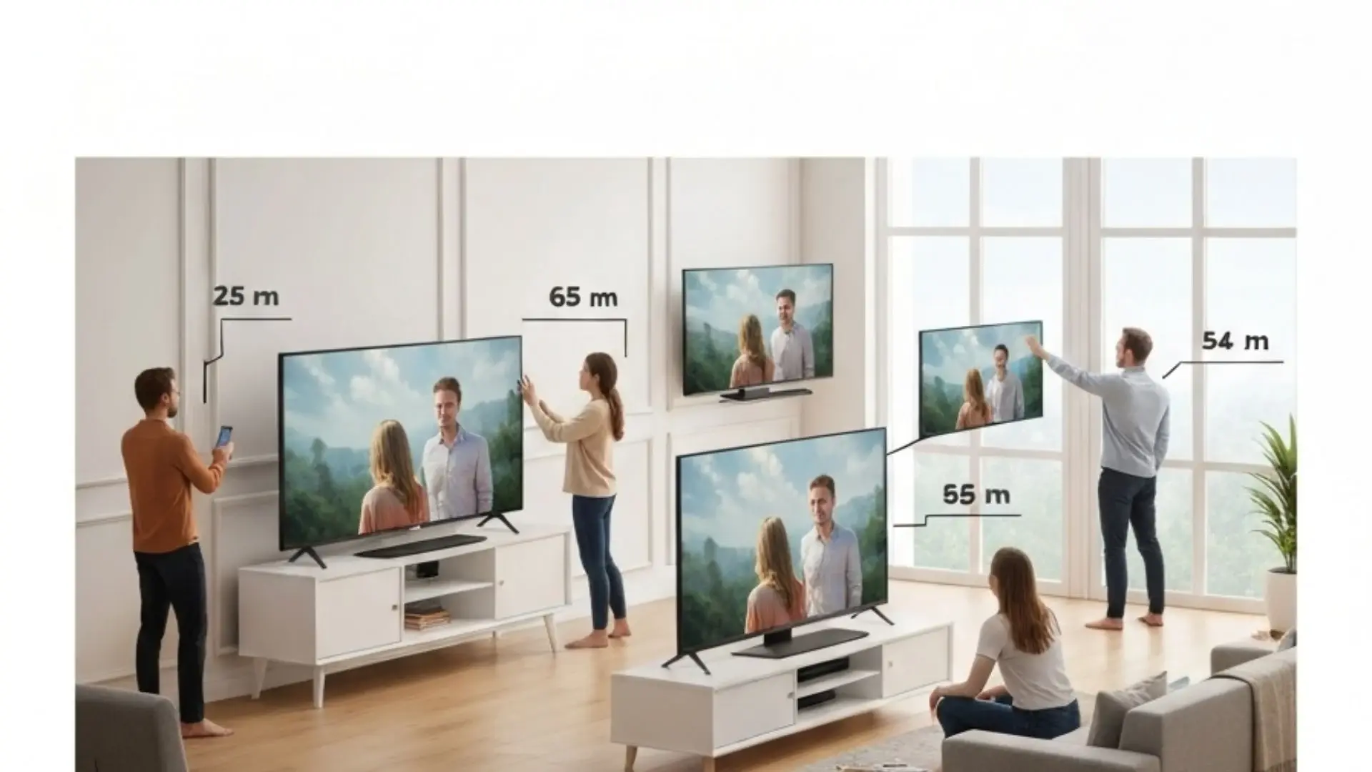 Avstand til TV – finn riktig skjermstørrelse | Smart-TV.no